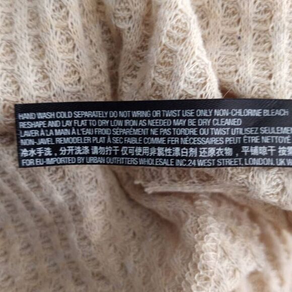 URBAN OUTFITTERS THERMAL BEIGE BLOUSE SZ.S EUC. - Picture 10 of 11
